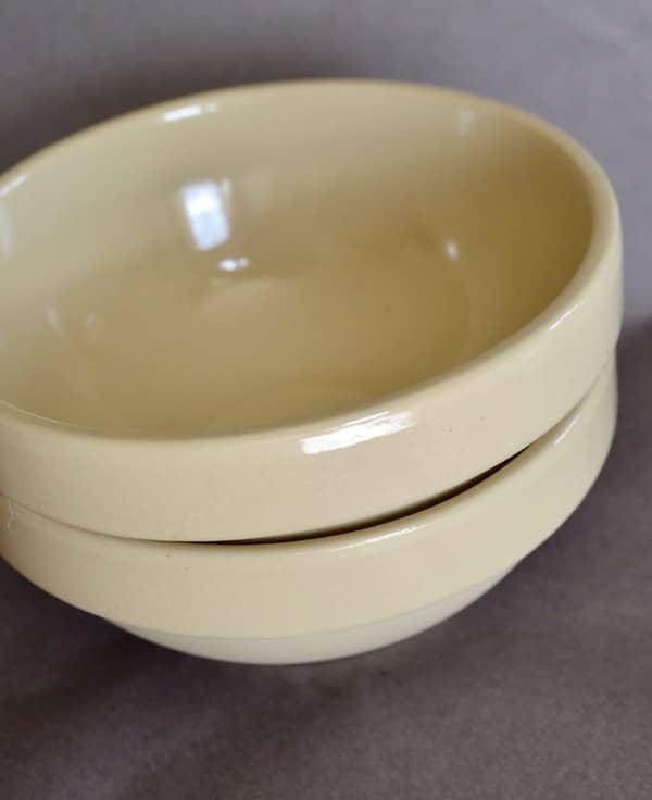 Manufacture de Digoin French Ceramic Mixing Bowls, 2 Colors