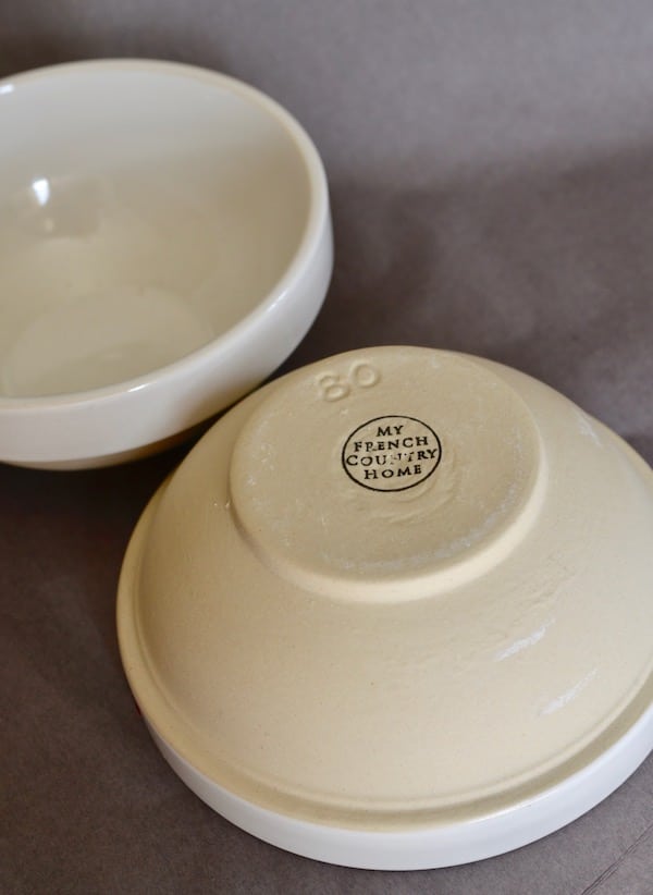 Manufacture de Digoin French Ceramic Mixing Bowls, 2 Colors