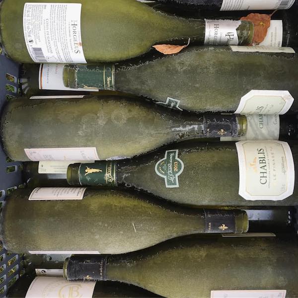 q des bouteilles recycled wine bottles