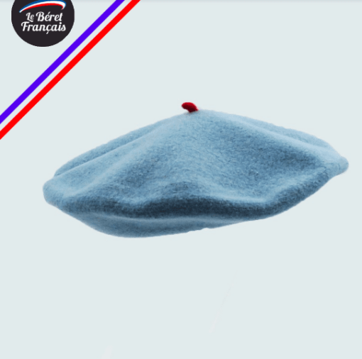 light blue beret