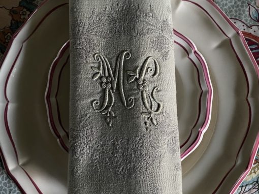 Antique Monogrammed Napkins