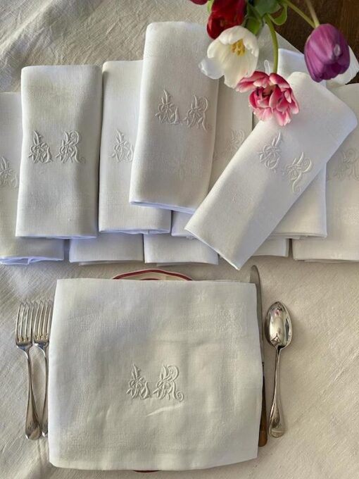 Antique Monogrammed Napkins - Image 10