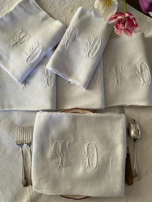 Antique Monogrammed Napkins - Image 20