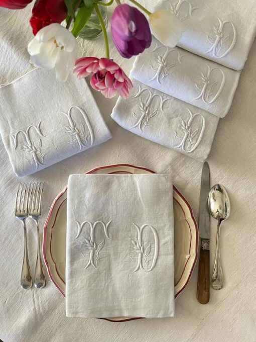 Antique Monogrammed Napkins - Image 14