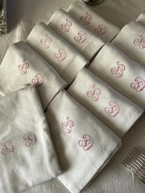 Antique Monogrammed Napkins - Image 15