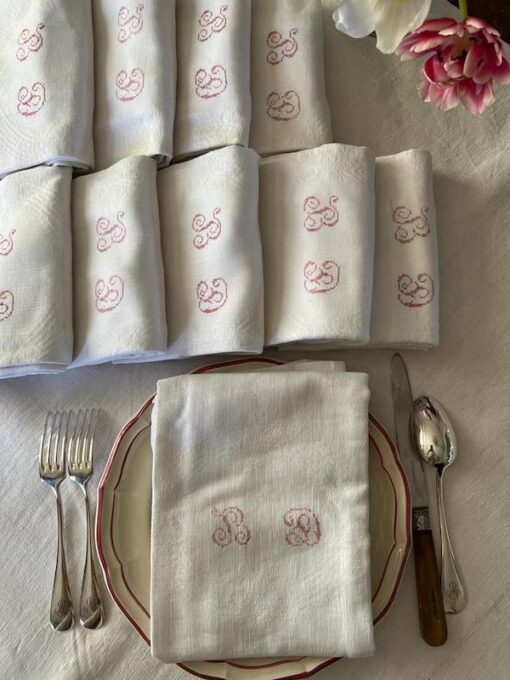 Antique Monogrammed Napkins - Image 17