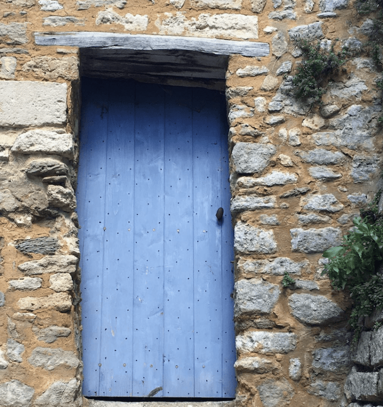 perfectly provence blue door