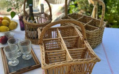 entertaining with wicker