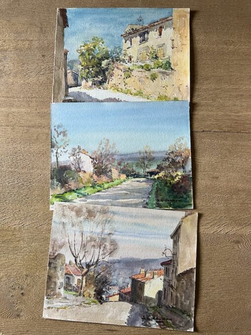 Watercolor Plein Air Paintings