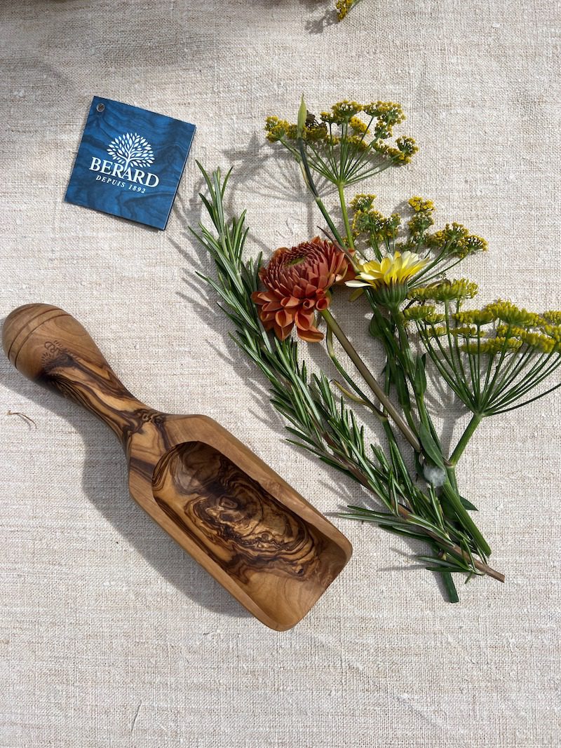 Olive Wood Flour Scoop