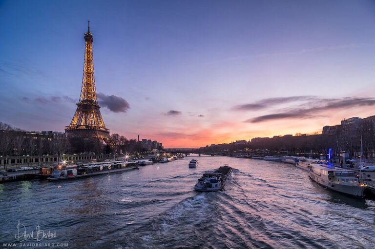 SUNSET IN PARIS