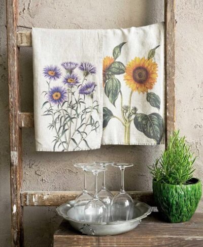 Aster & Sunflower Kitchen Towels