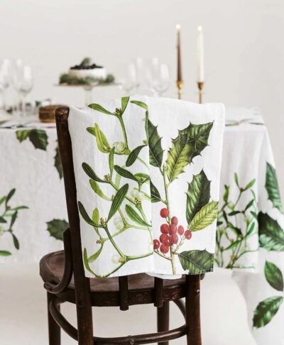 Holly & Mistletoe Kitchen Towels