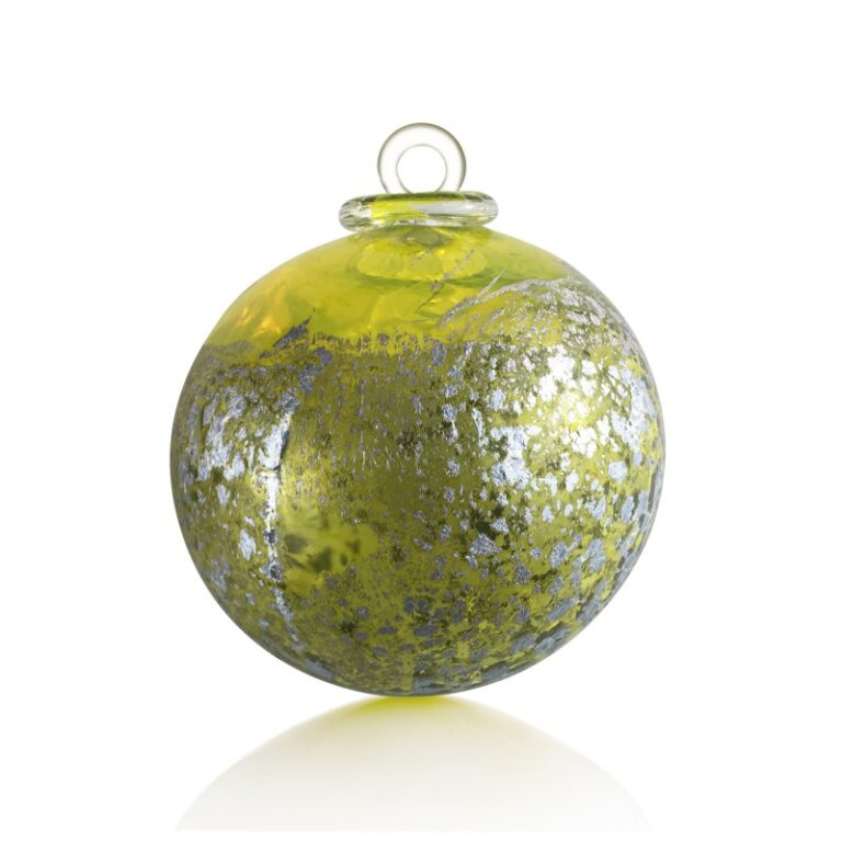 Handmade Ornament - Yellow Saturn