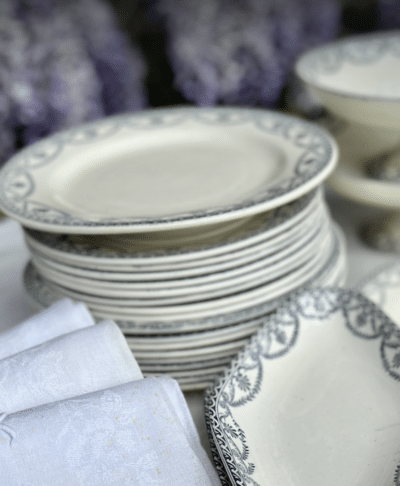 Antique Standing Dishes by Salins