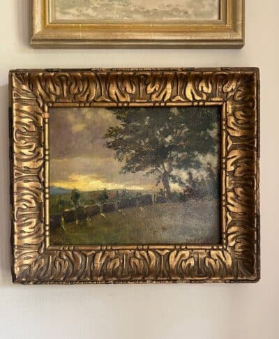 Antique Painting - French Countryside