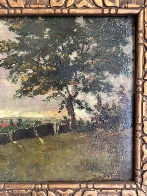 Antique Painting - French Countryside