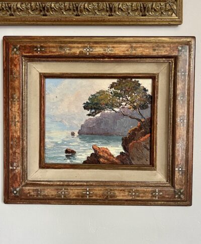 Antique Painting - Cliffs