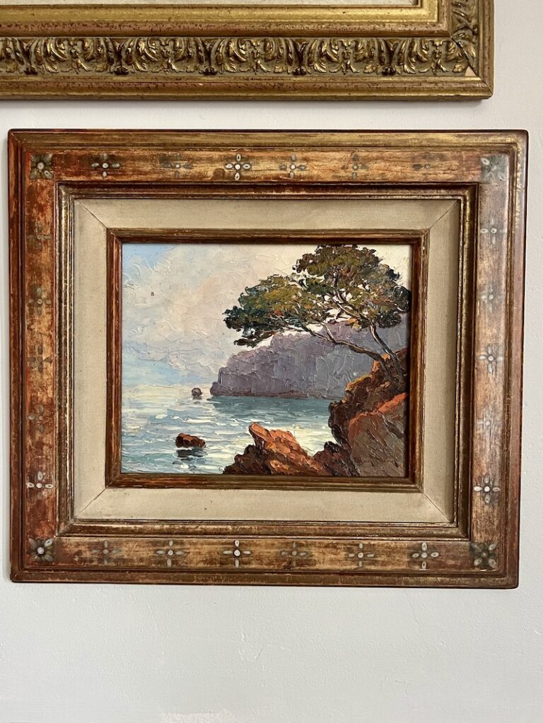 Antique Painting - Cliffs