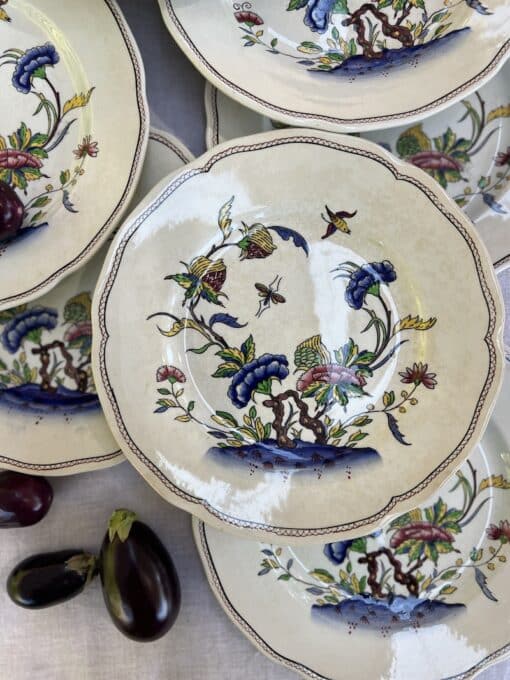 Set of 12 Small Antique Plates