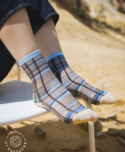 Atelier St Eustache Socks Nevada Roads Blue