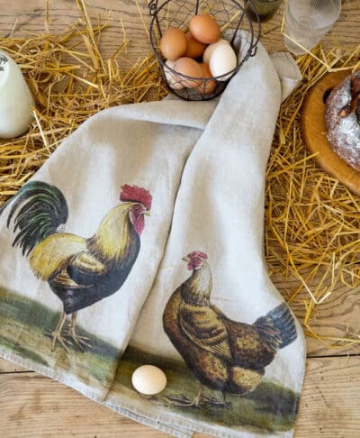 Rooster & Hen Kitchen Towels