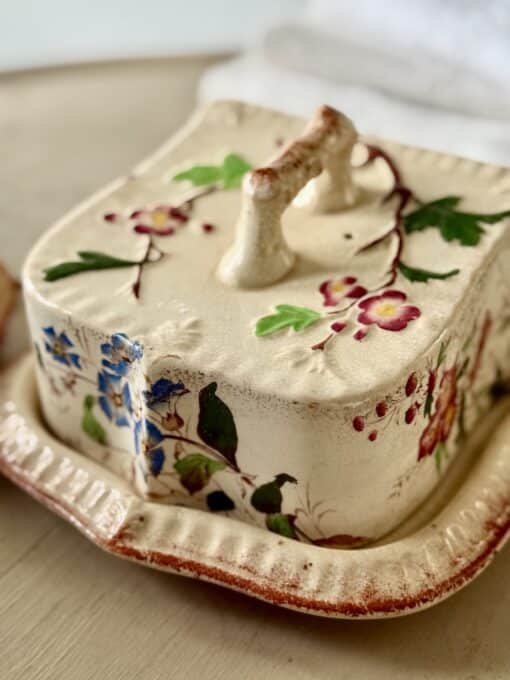 Antique Porcelain Butter Dish