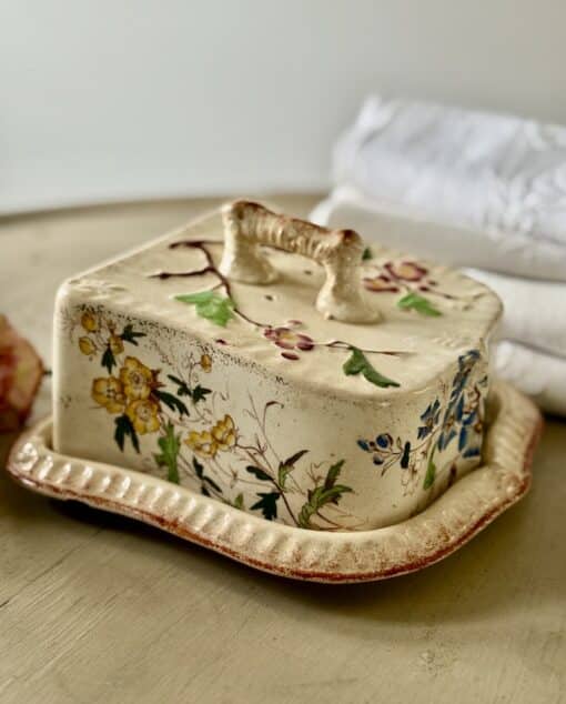 Antique Porcelain Butter Dish