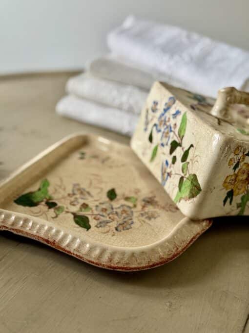 Antique Porcelain Butter Dish