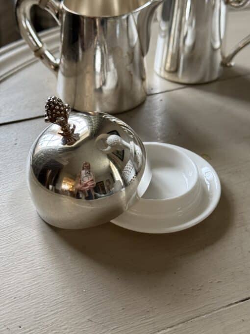 French Antique Silver Butter Dishes