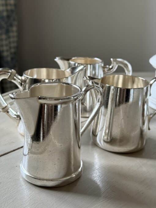 French Antique Silver Milk Jugs