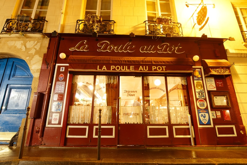 Top 10 Bistrots in Paris - La Poule au Pot