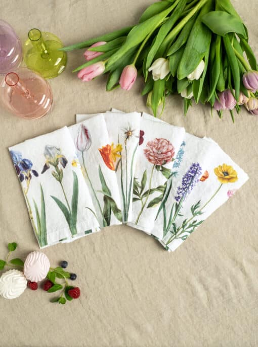 Linen Early Flower Napkins