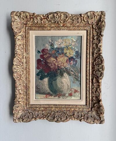 Antique Painting the Spring Bouquet