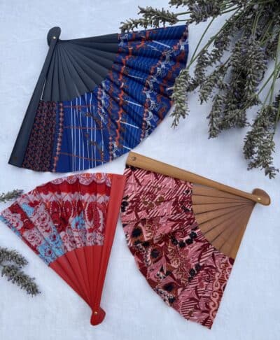french subscription box, silk fan