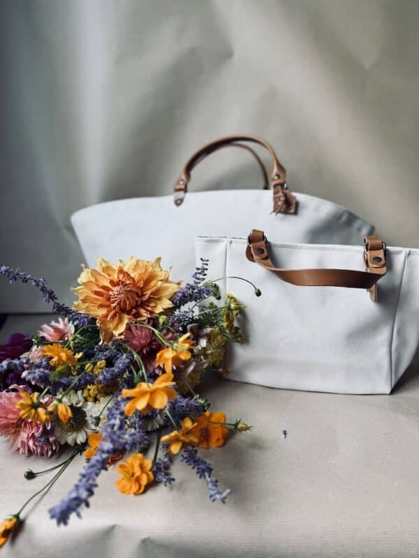 WHITE FRENCH COTTON BAG ON MY FRENCH COUNTRY HOME BOUTIQUE