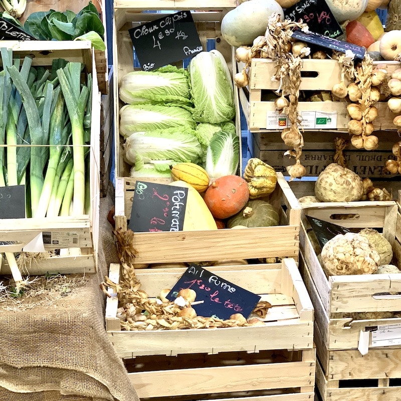 LEEKS FROM FRENCH MARKET