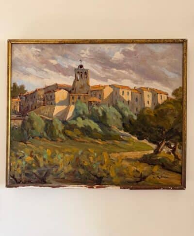 Antique Painting - Provençal Village