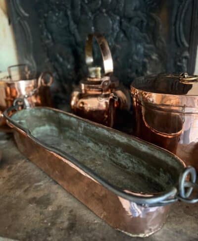 antique copper planter