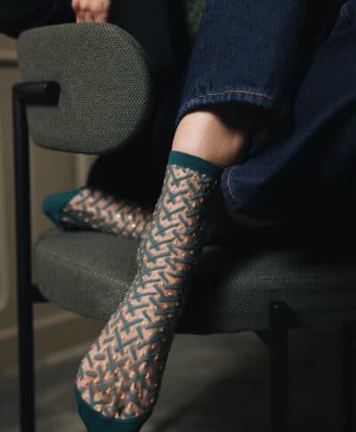 Atelier St Eustache Socks Kaktus Emeraude
