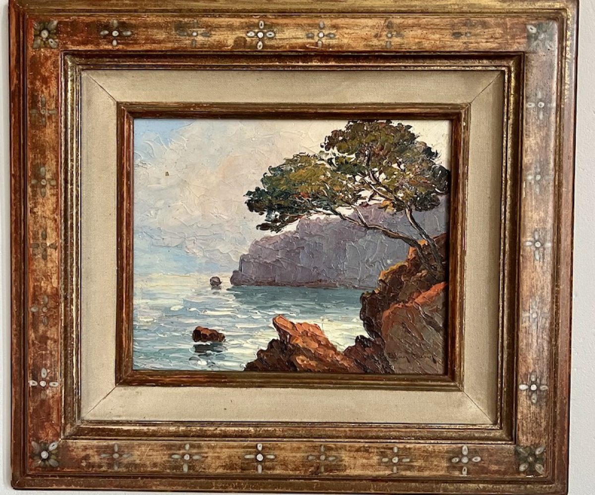 Antique Painting - Cliffs