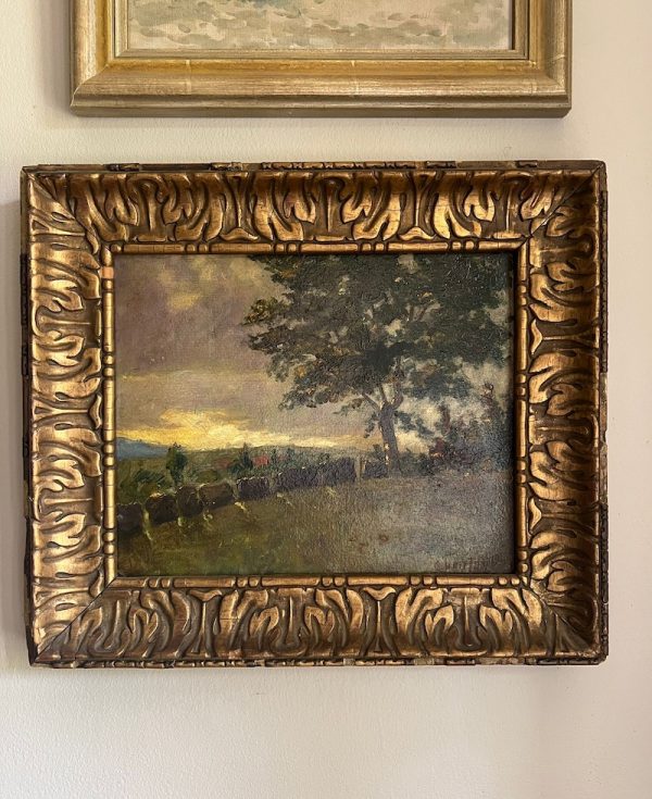 Antique Painting - French Countryside