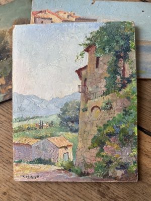 Antique-Painting-The-Stone-House