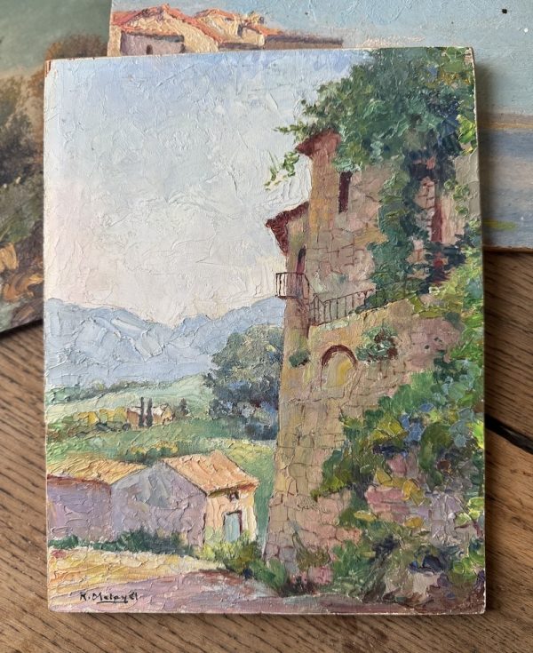 Antique-Painting-The-Stone-House