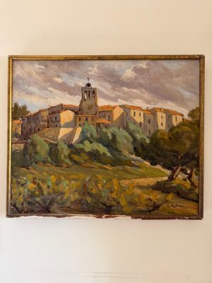 Antique Painting - Provençal Village