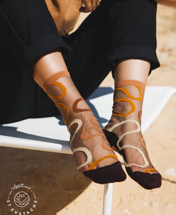 Atelier St Eustache Socks Colorado River Brown