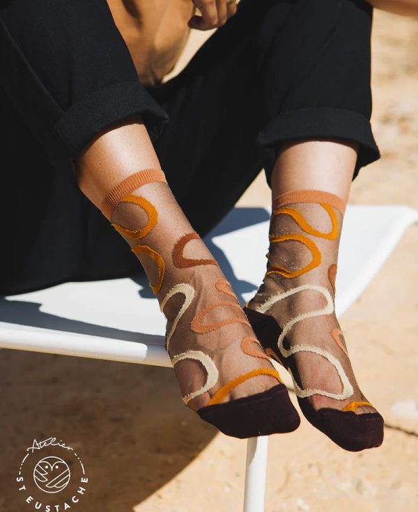 Atelier St Eustache Socks Colorado River Brown