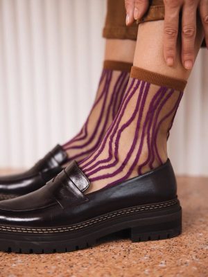 Atelier St Eustache Socks Superkilen Prune