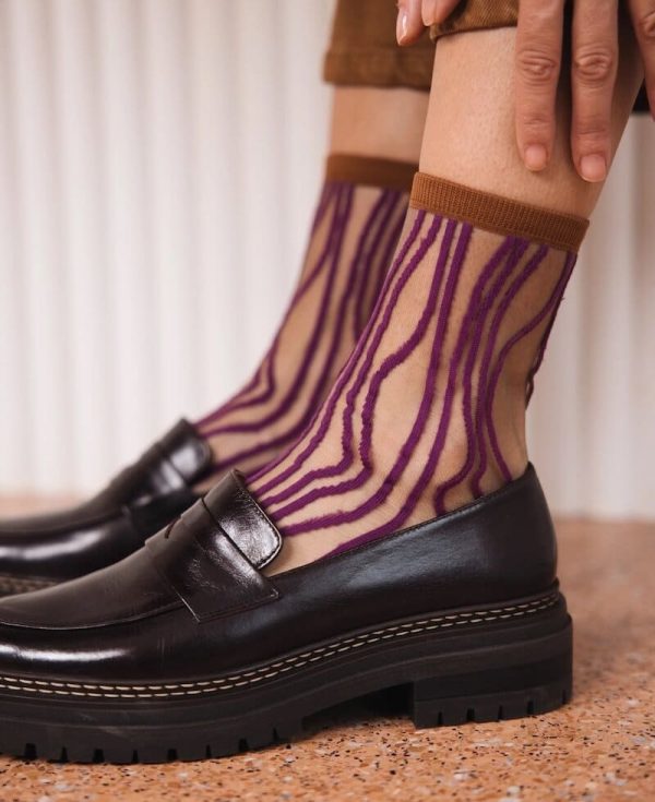 Atelier St Eustache Socks Superkilen Prune