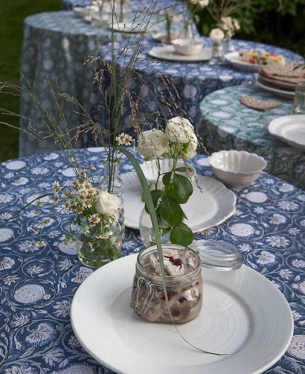 Blue Tangier Pomegranate Tablecloth